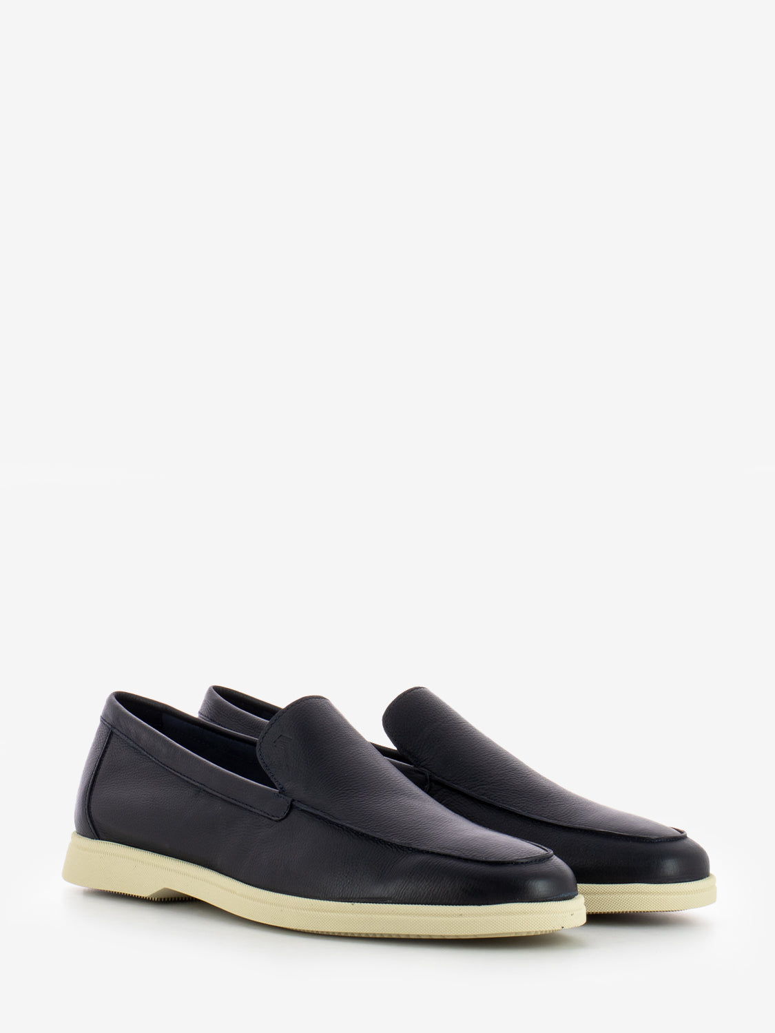 Baby rubber leather moccasins blue