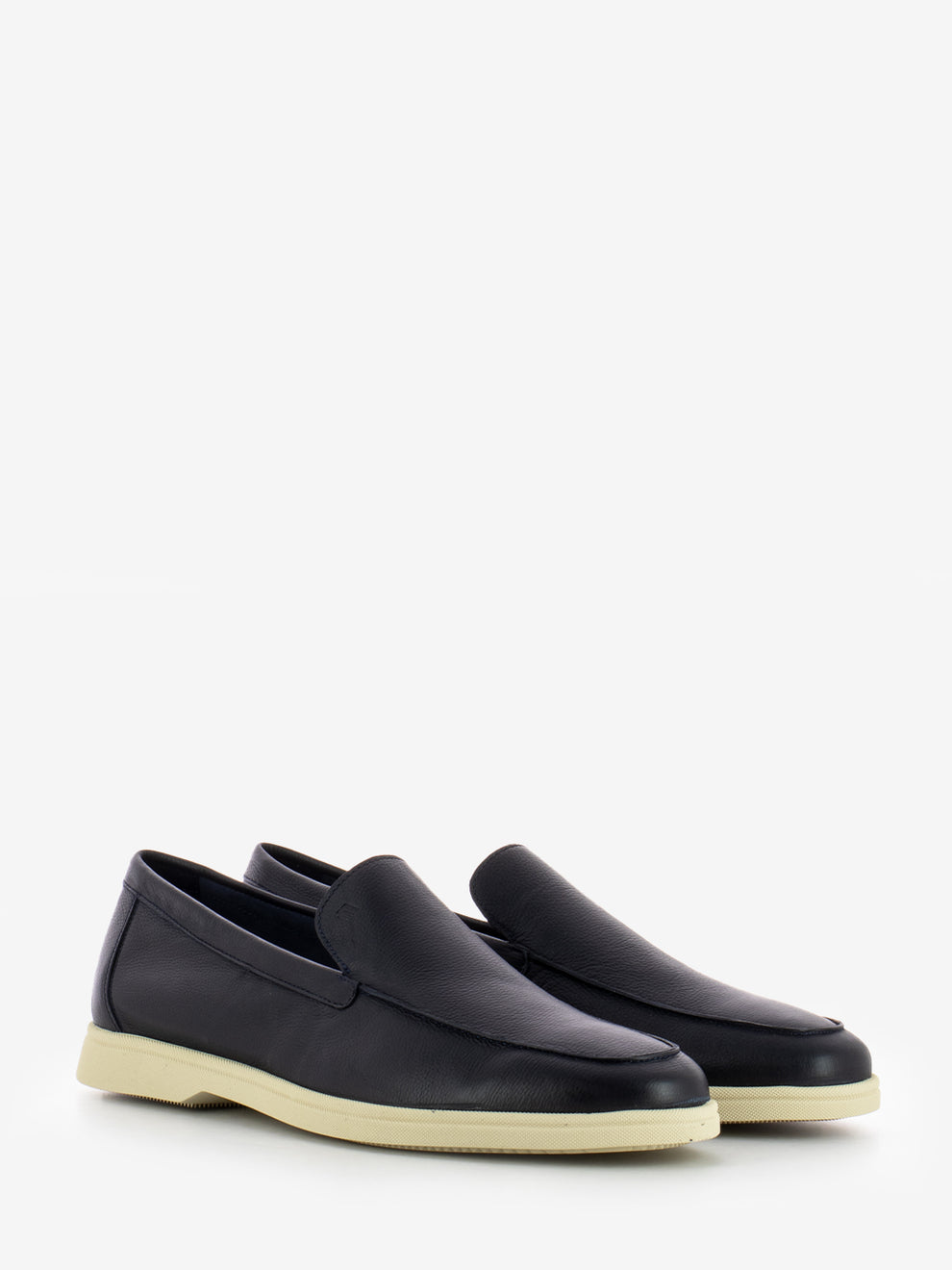 Baby rubber leather moccasins blue
