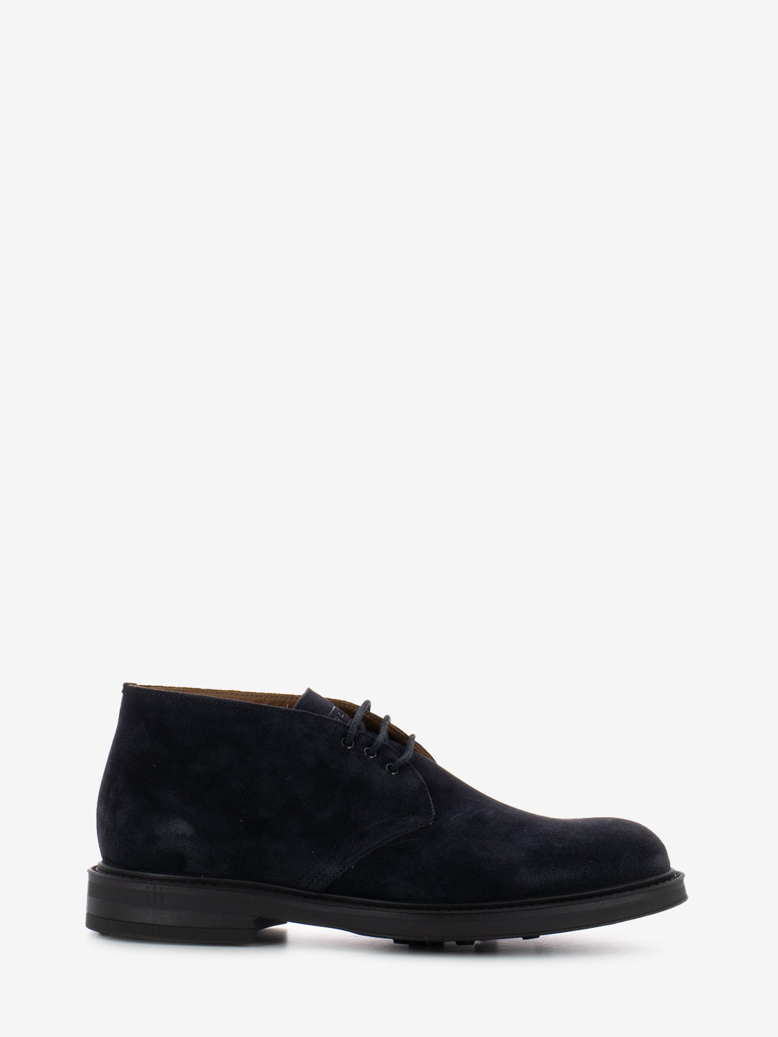 Waxy suede rubber blue polish