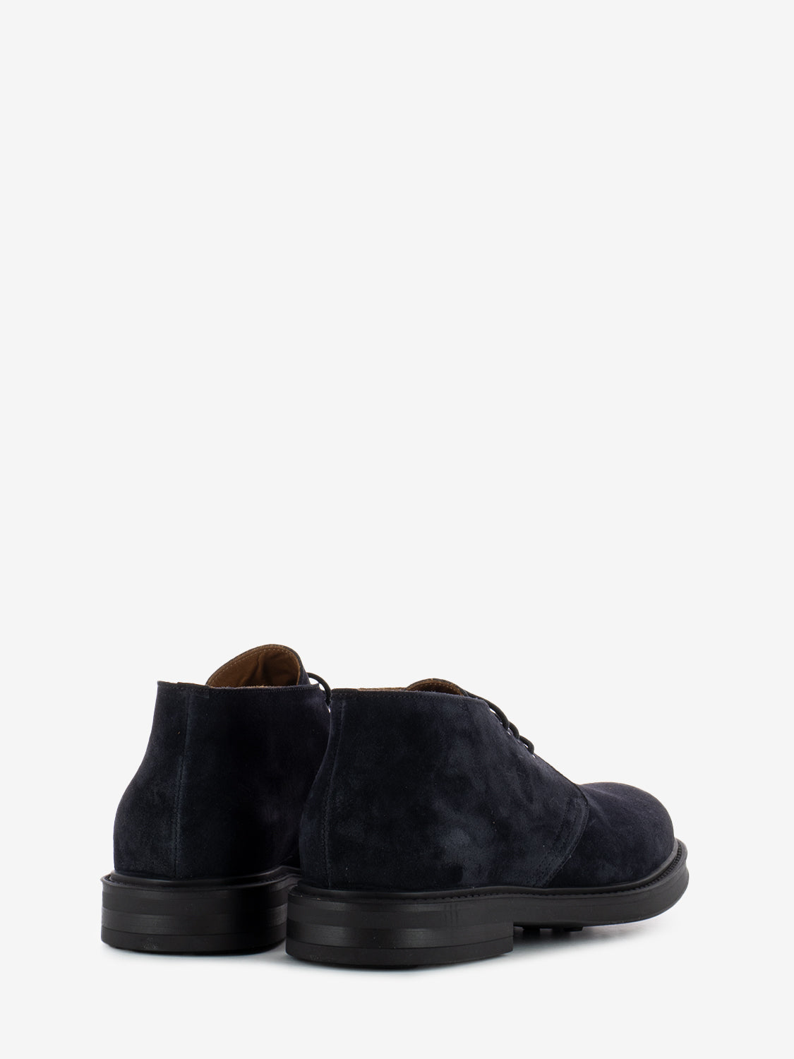 Waxy suede rubber blue polish