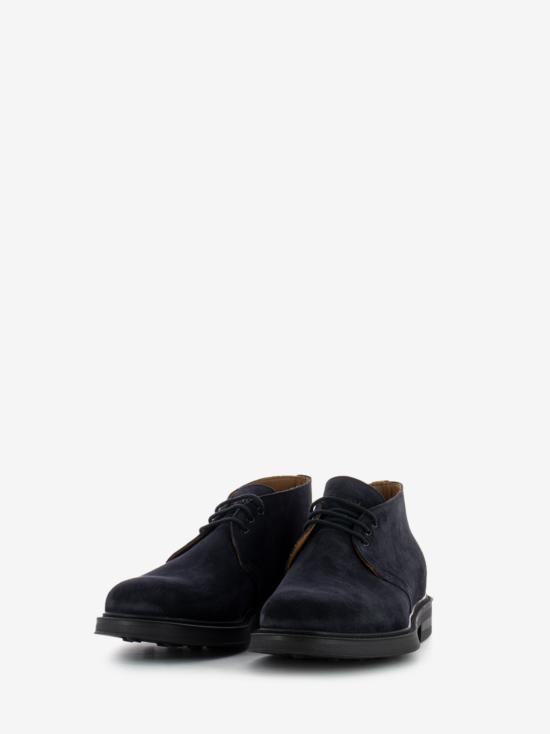 Waxy suede rubber blue polish