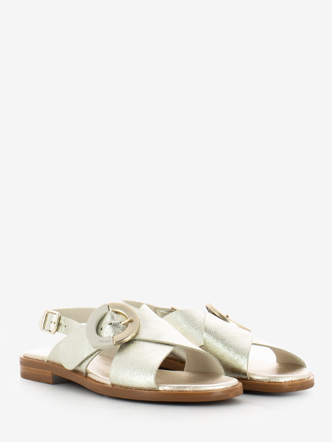 Sandali pelle Florence platino