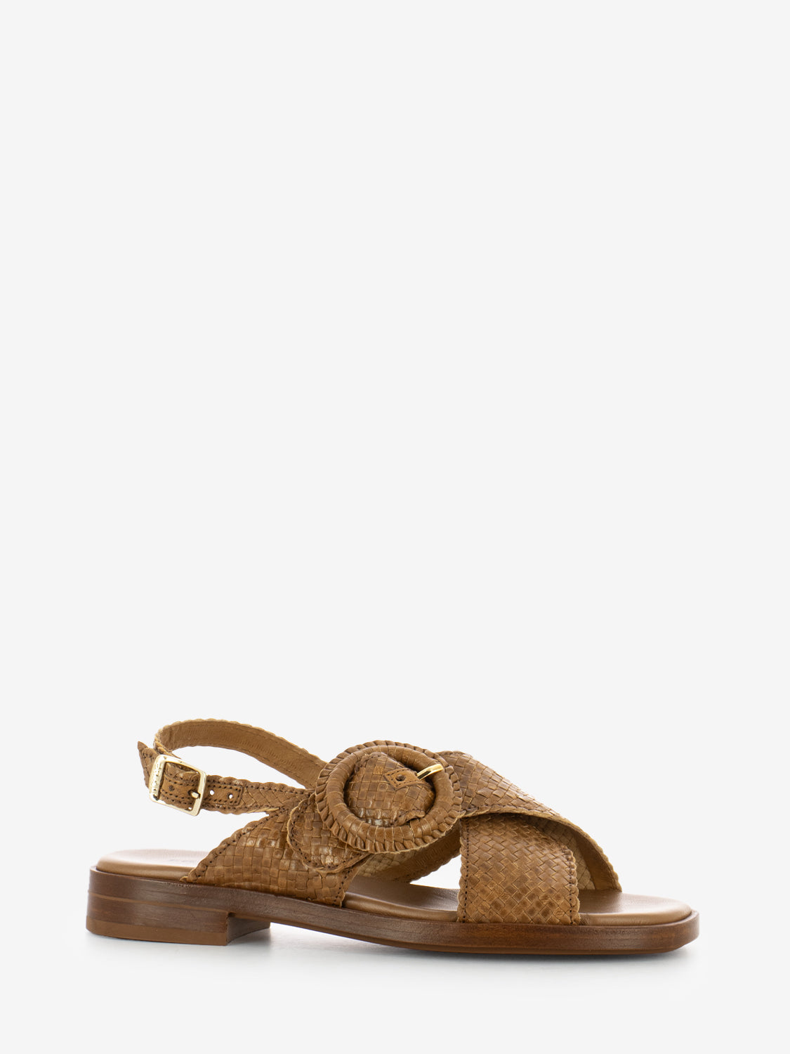 Sandali Venezia intreccio cognac