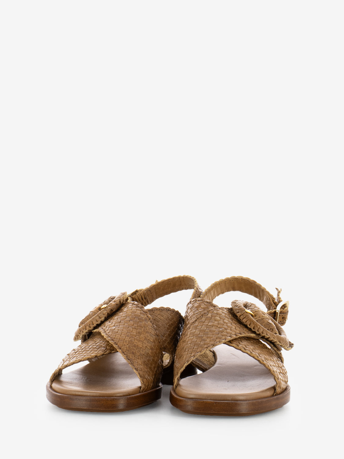 Sandali Venezia intreccio cognac