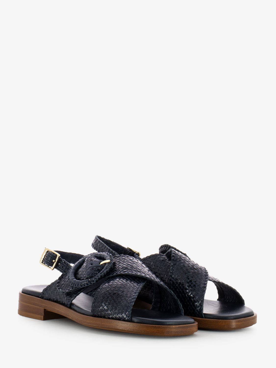 Sandali Venezia intreccio navy