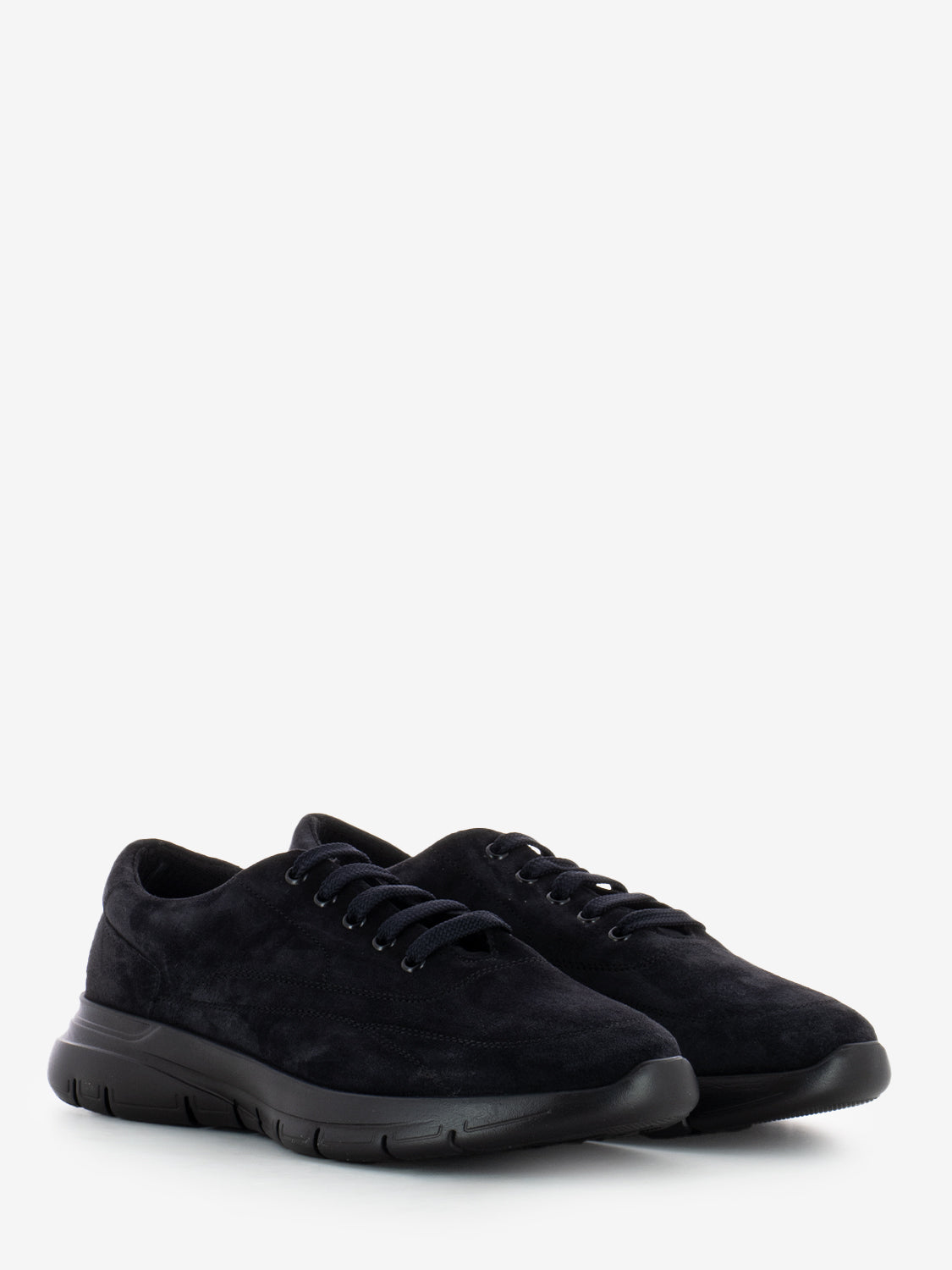 Waxy blue casual shoe