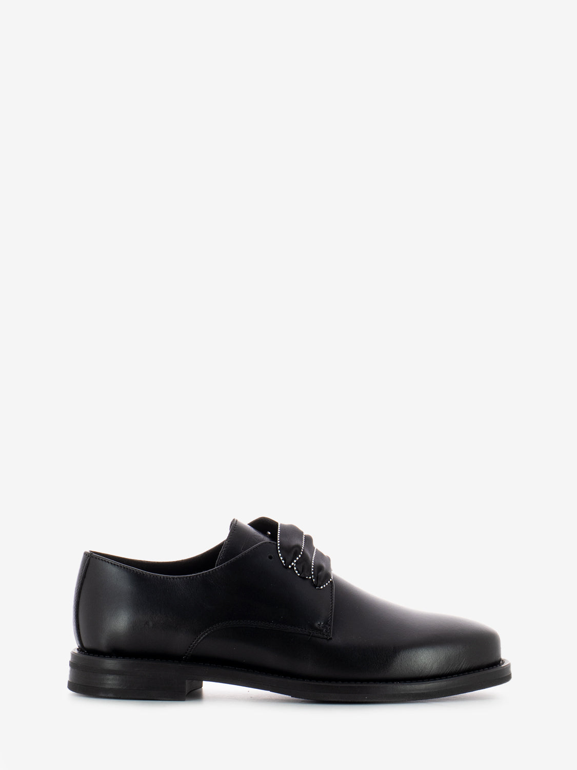 Scarpe derby con lacci in raso nere