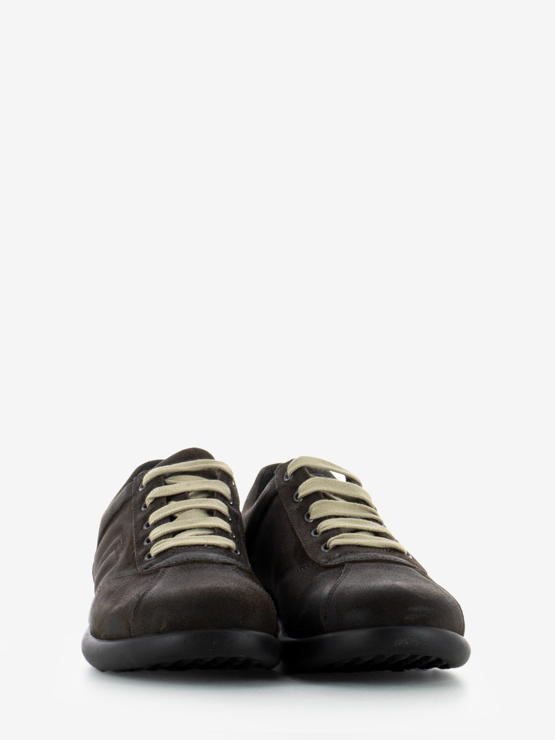 Sneakers in pelle marrone