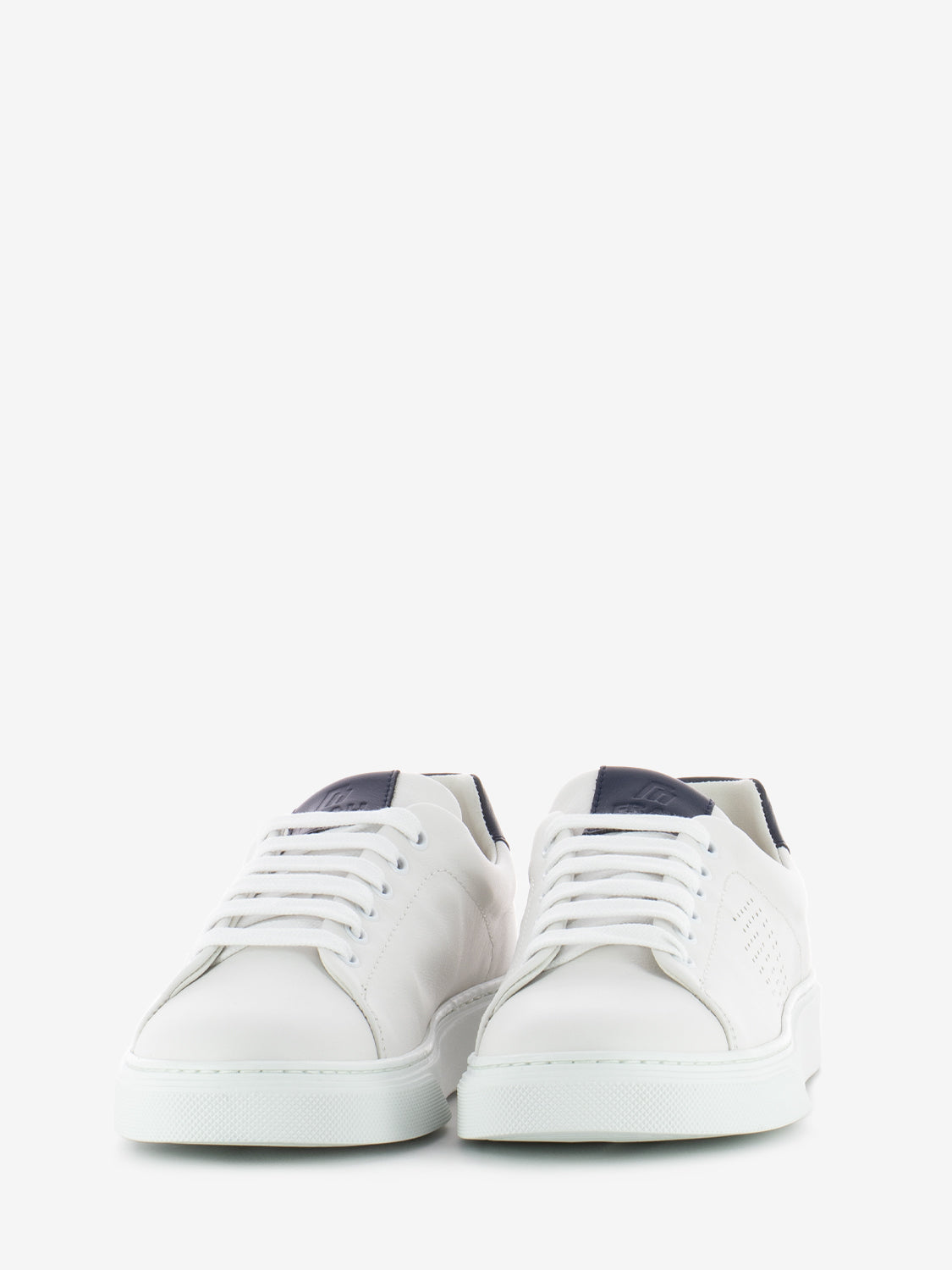 Sneakers in pelle Mousse bianco / blu