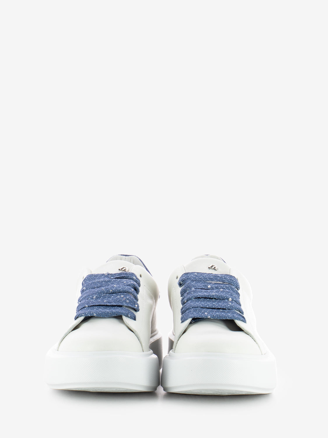 Sneakers jeans fancy bianco / blu