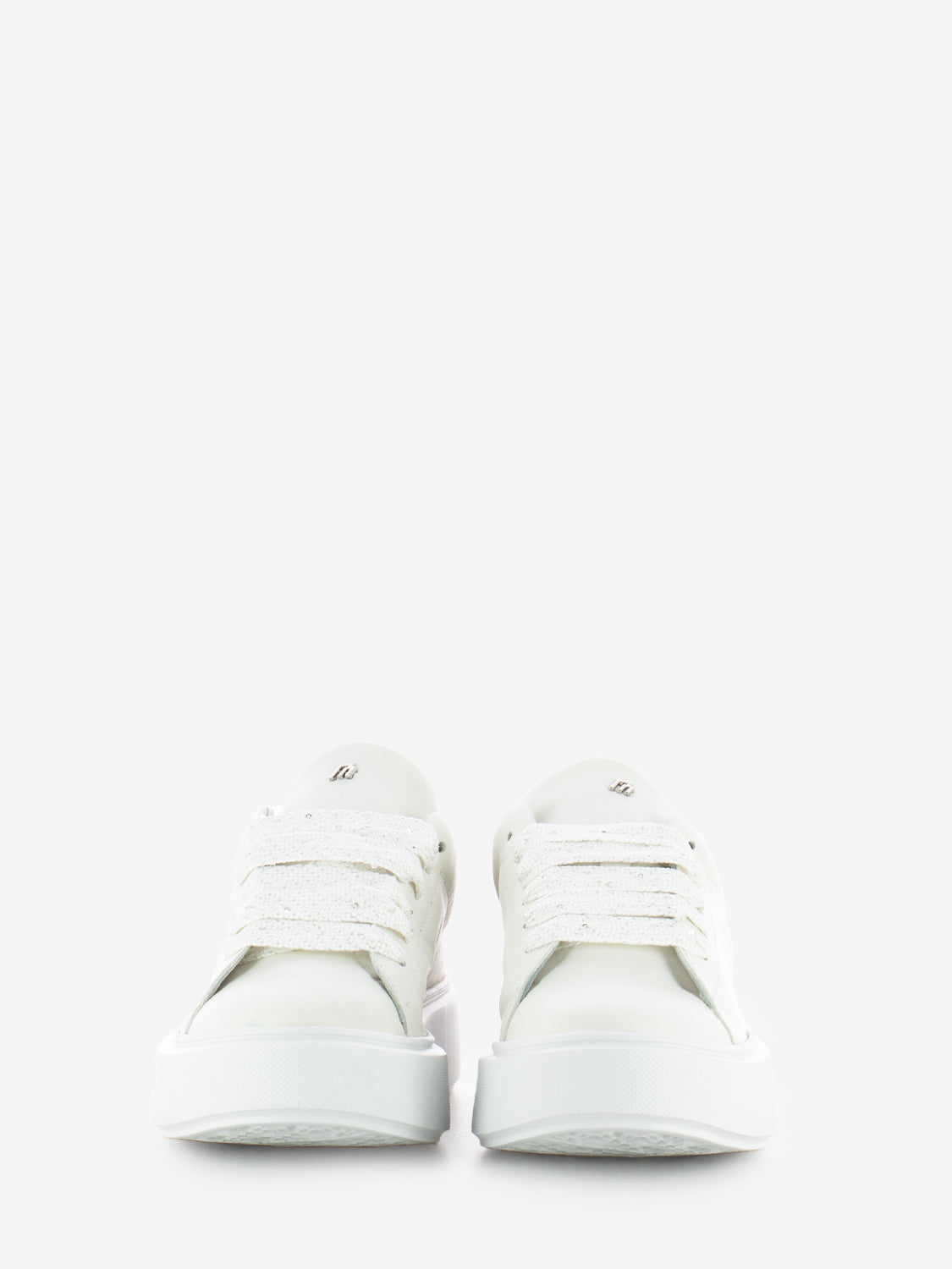 Sneakers Sun in pelle bianco / argento