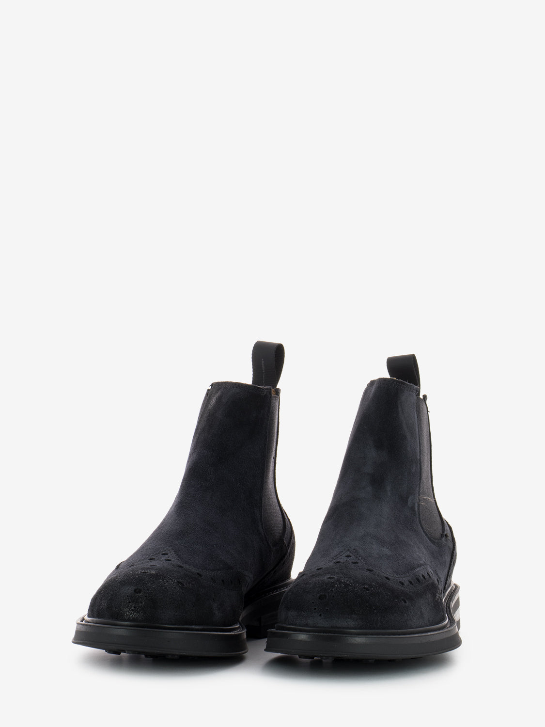 Stivaletto in suede Waxy blu