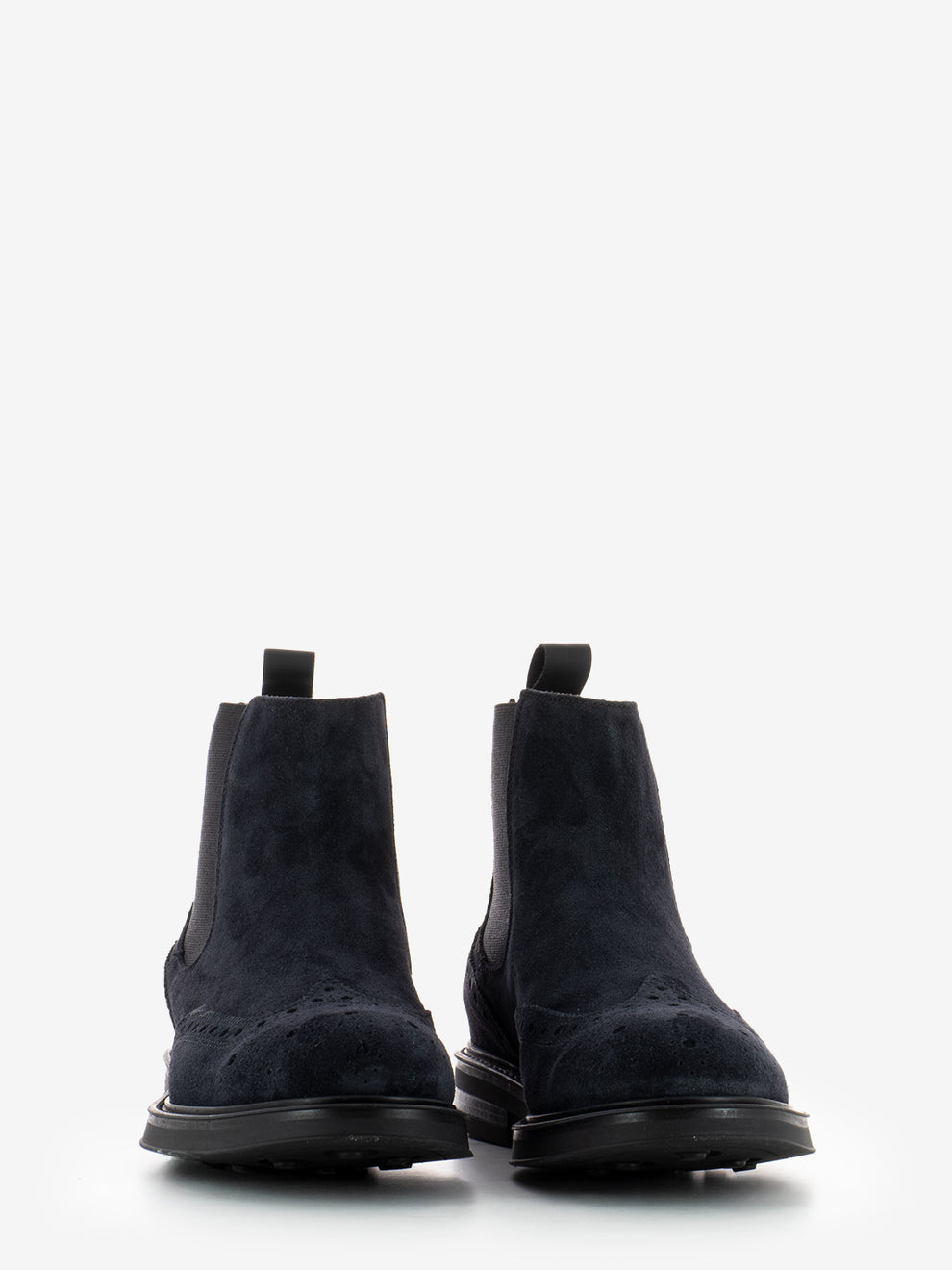 Waxy Blue Suede Ankle Boot