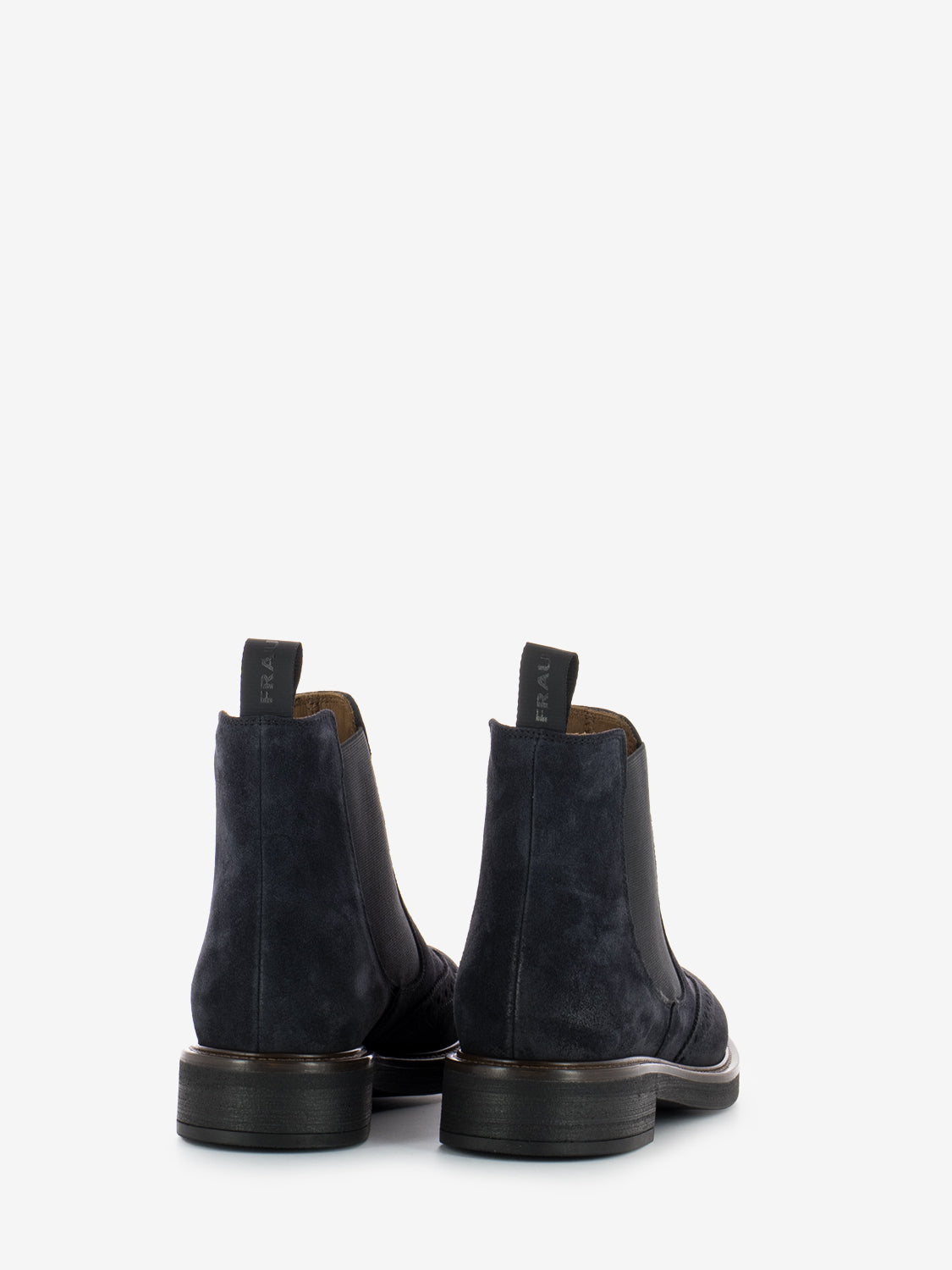 Tronchetti con brogue Waxy blu