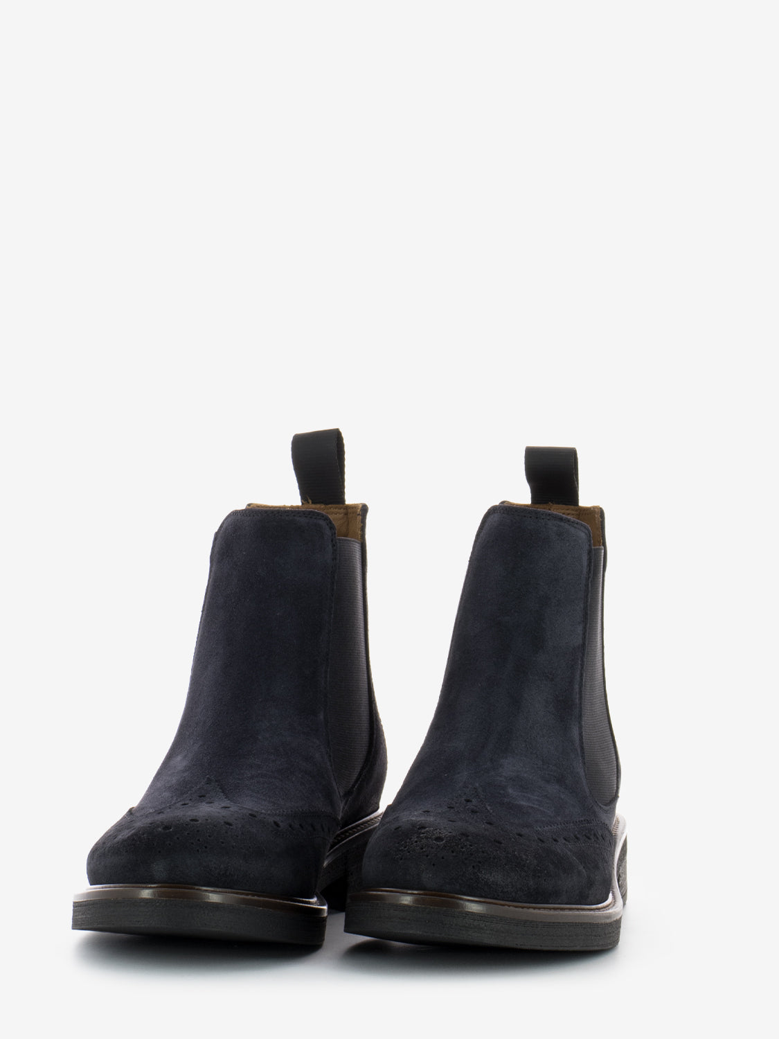Tronchetti con brogue Waxy blu