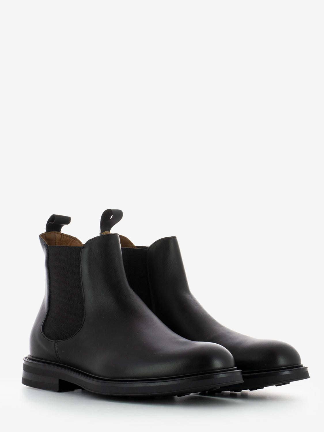 Black rubber poncho black ankle boots