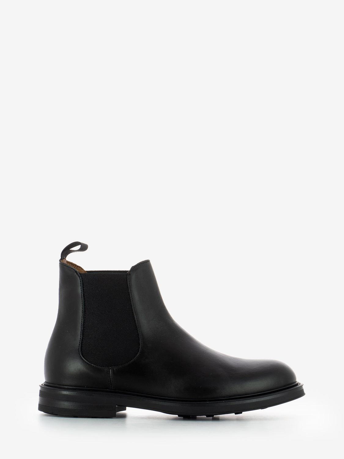 Black rubber poncho black ankle boots
