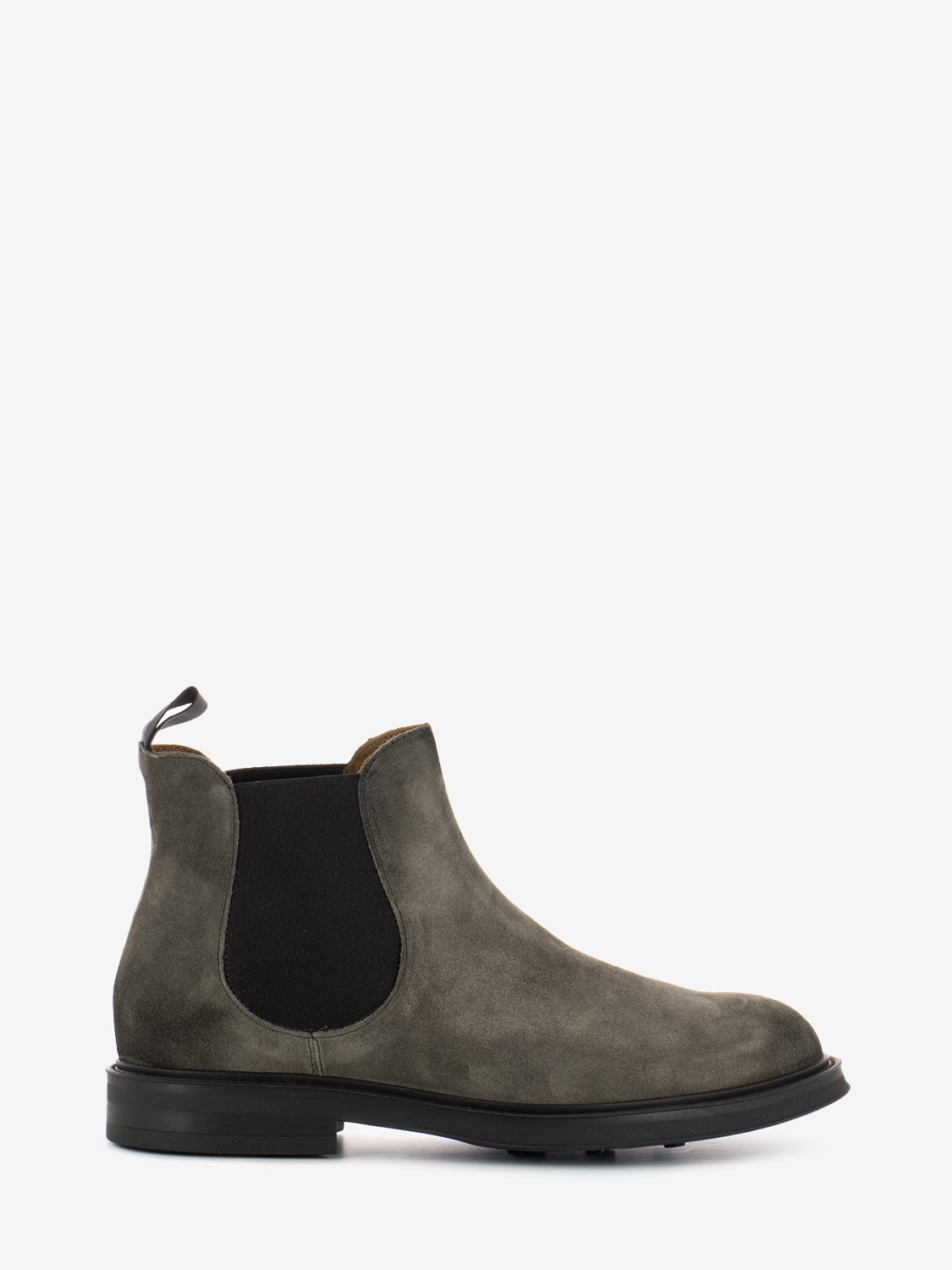 Waxy mink grey ankle boots
