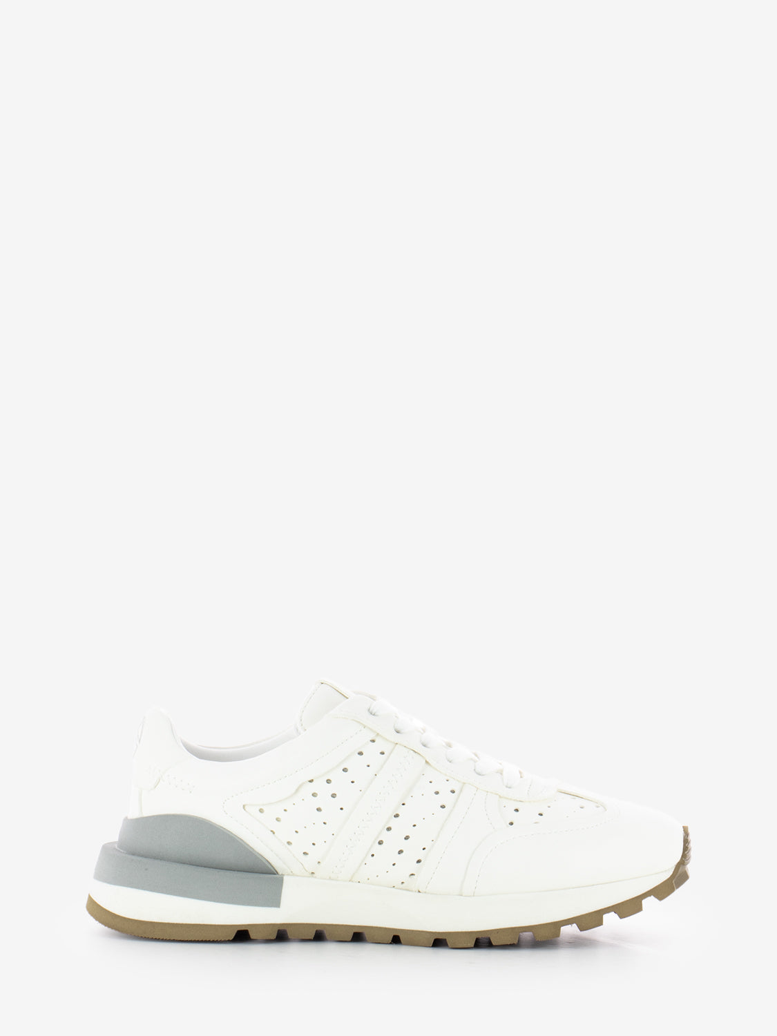 Cloe sneaker in milk leather