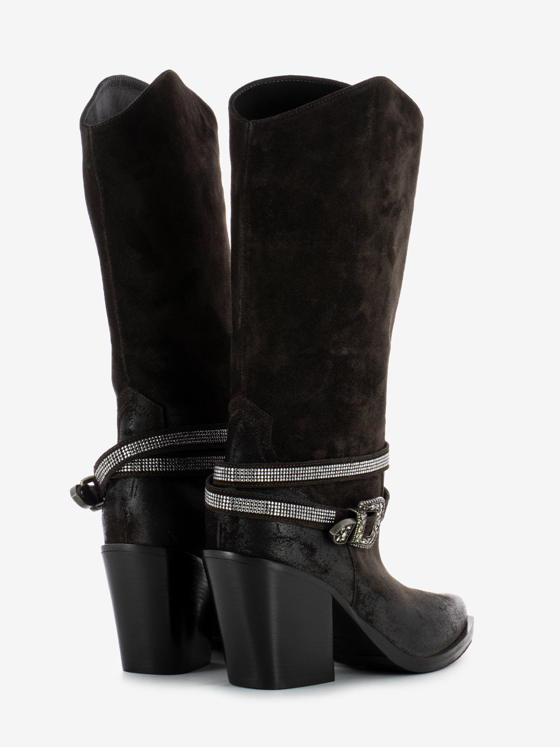 Tex boots in dark brown suede