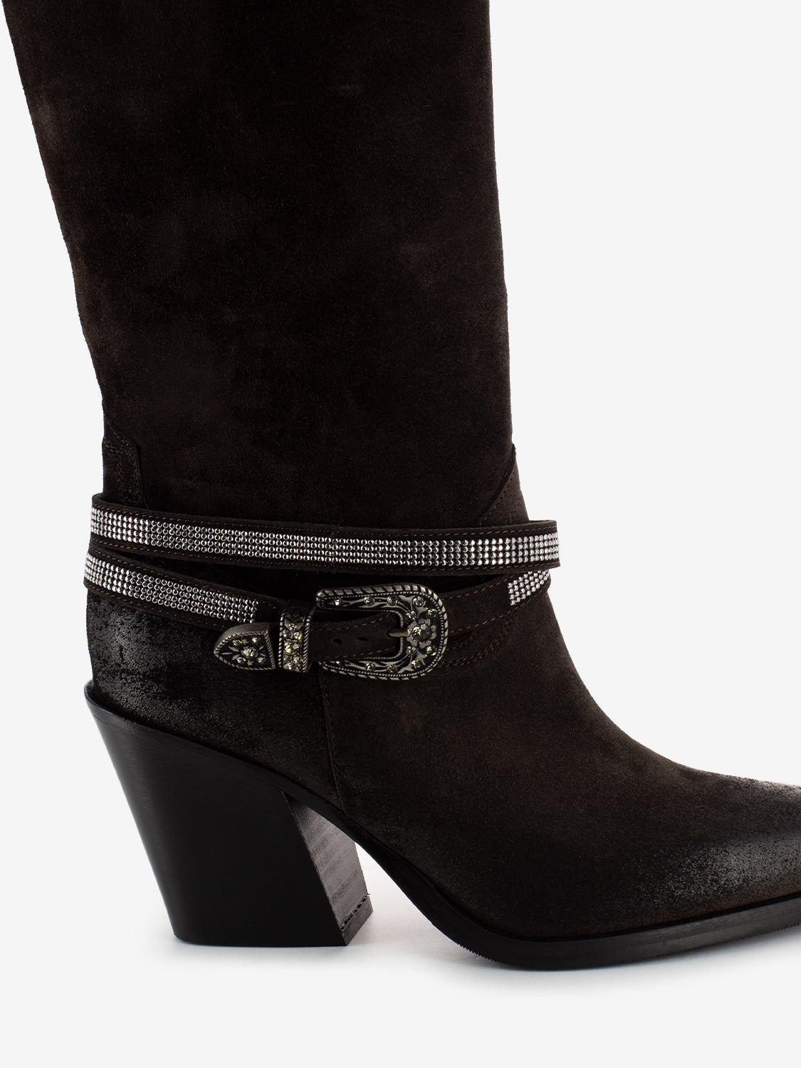 Tex boots in dark brown suede
