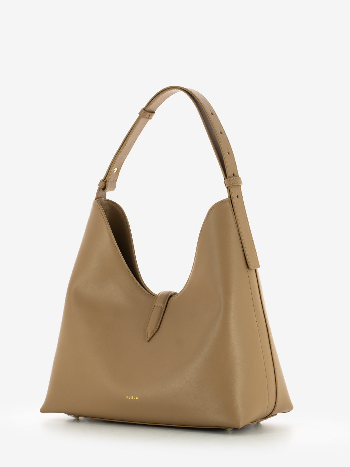 Borsa a Goccia M Hobo in pelle marrone