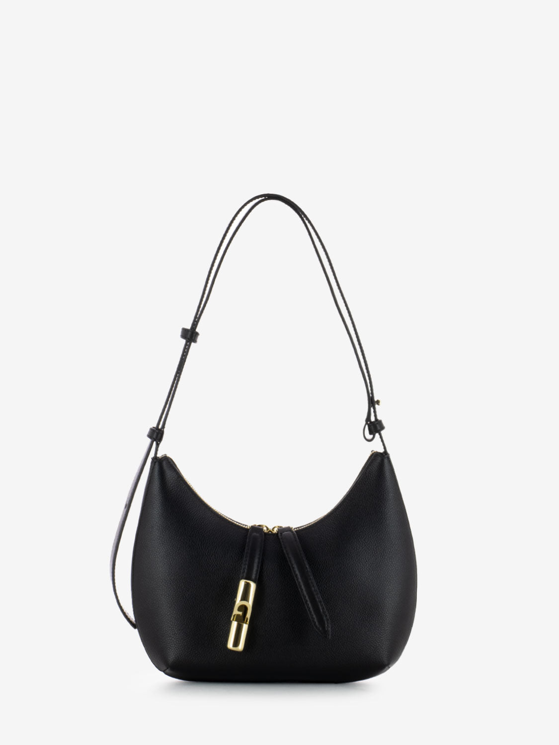 Goccia S black shoulder bag
