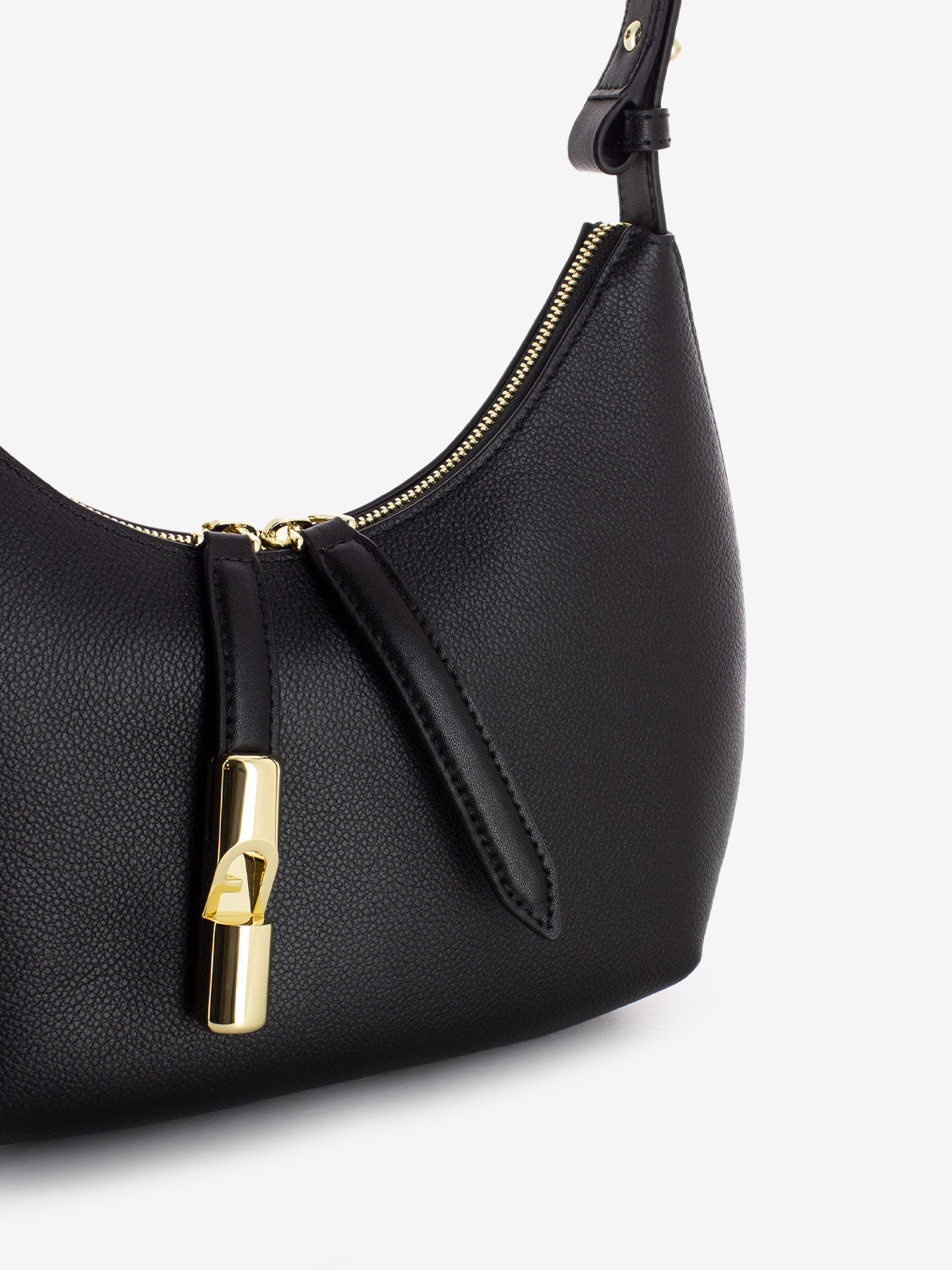Goccia S black shoulder bag