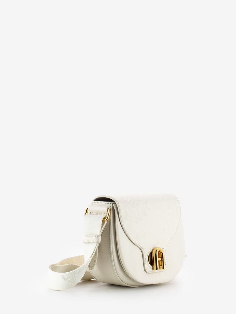 FURLA - Borsa Lotus mini crossbody panna