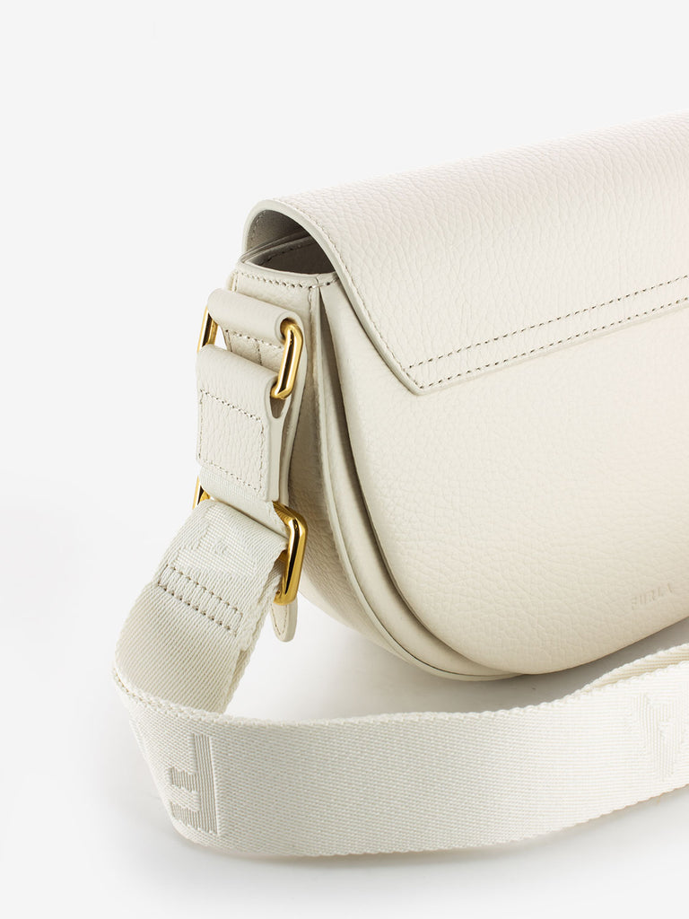 FURLA - Borsa Lotus mini crossbody panna