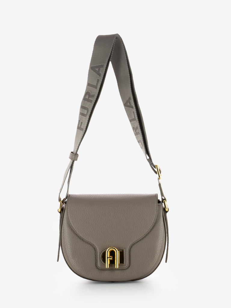 FURLA - Borsa Lotus mini crossbody stucco grigio
