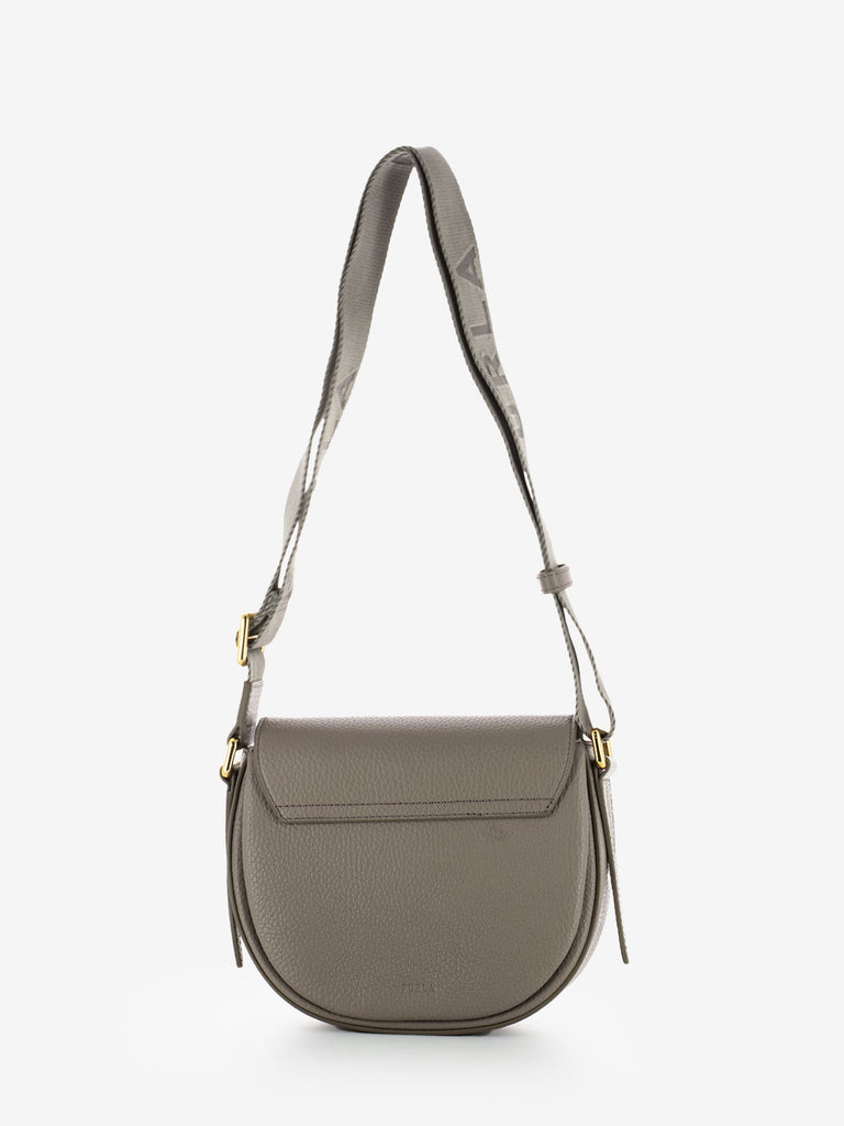 FURLA - Borsa Lotus mini crossbody stucco grigio