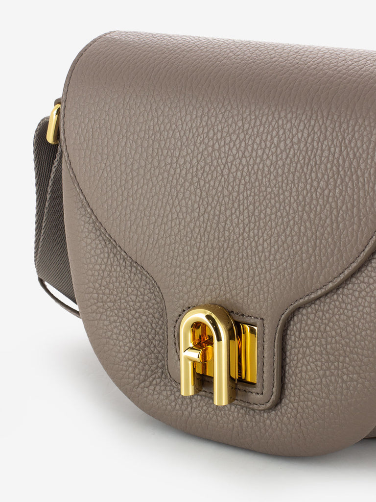 FURLA - Borsa Lotus mini crossbody stucco grigio