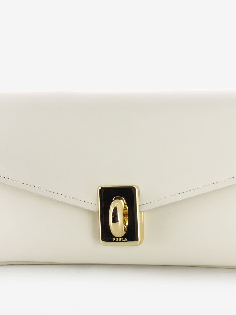 FURLA - Borsa Meridiana M a tracolla panna