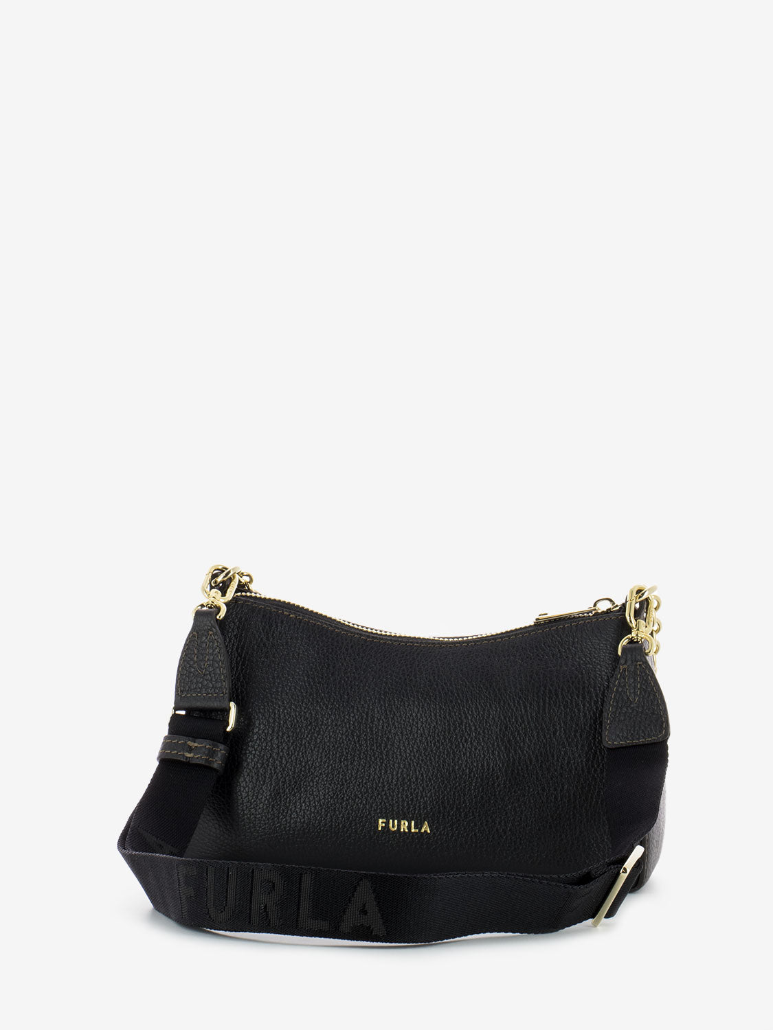 Primula mini double strap black bag