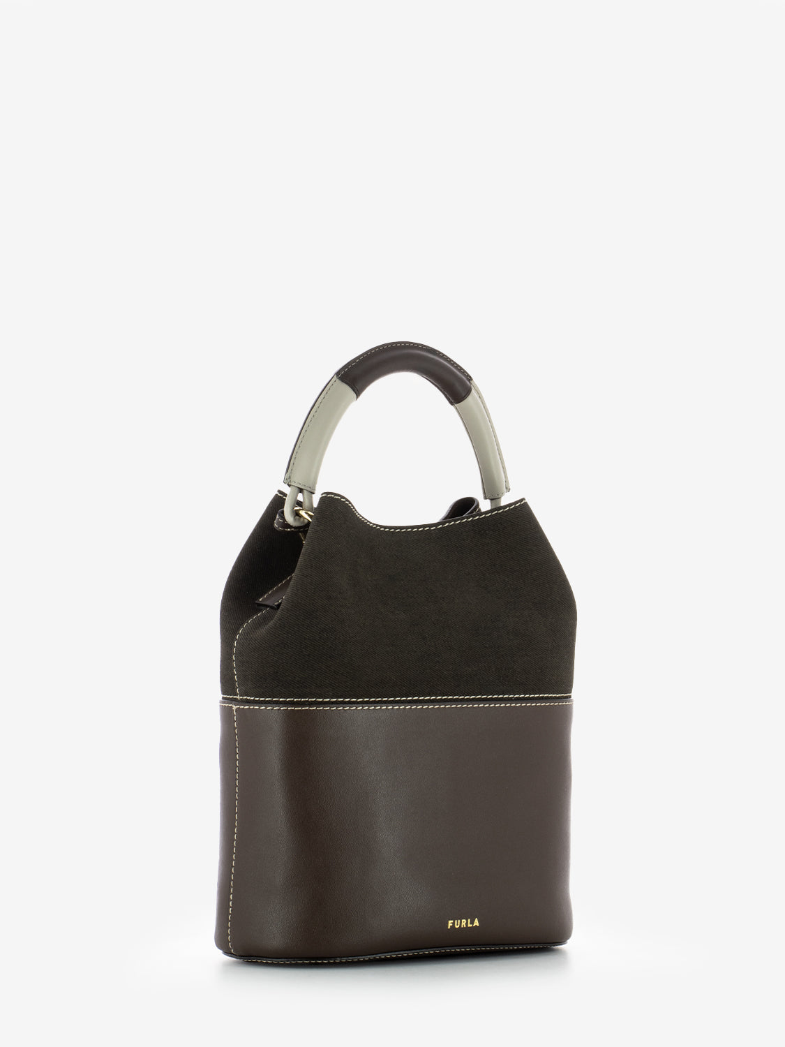Borsa Sfera S bucket espresso brown