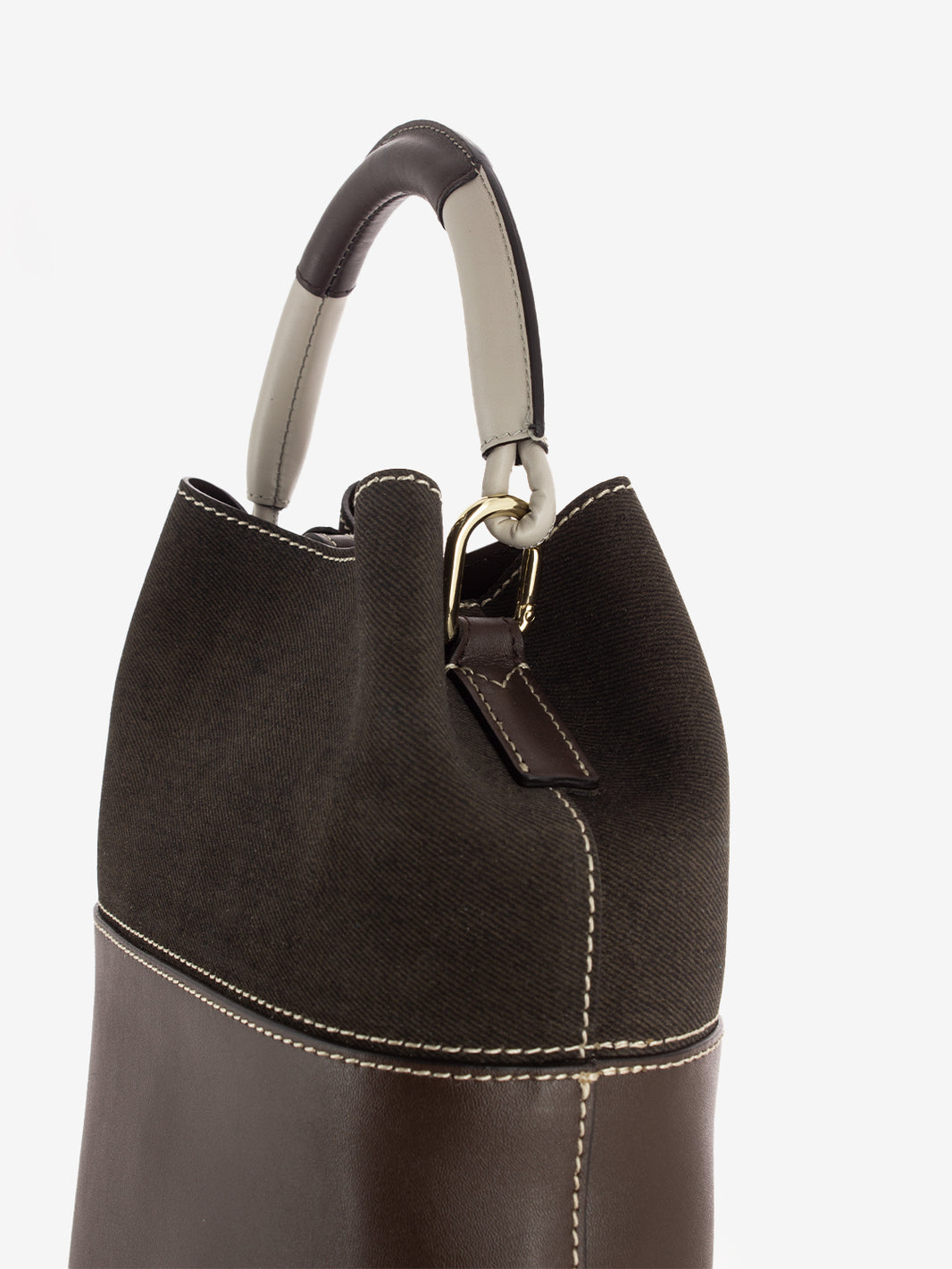 Sfera S bucket bag espresso brown