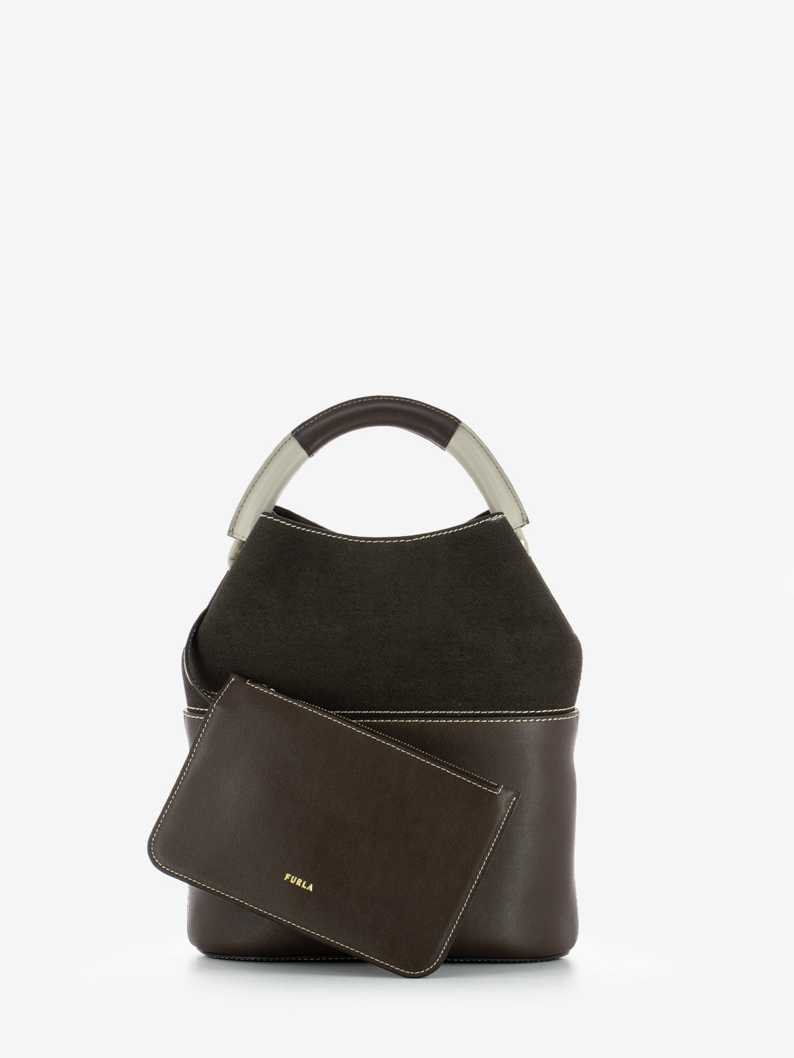 Borsa Sfera S bucket espresso brown