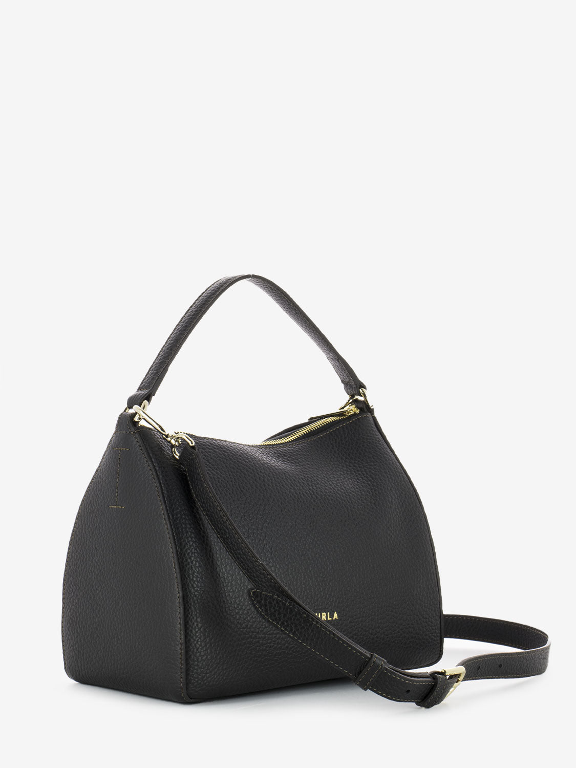 Black Top Handle Bag