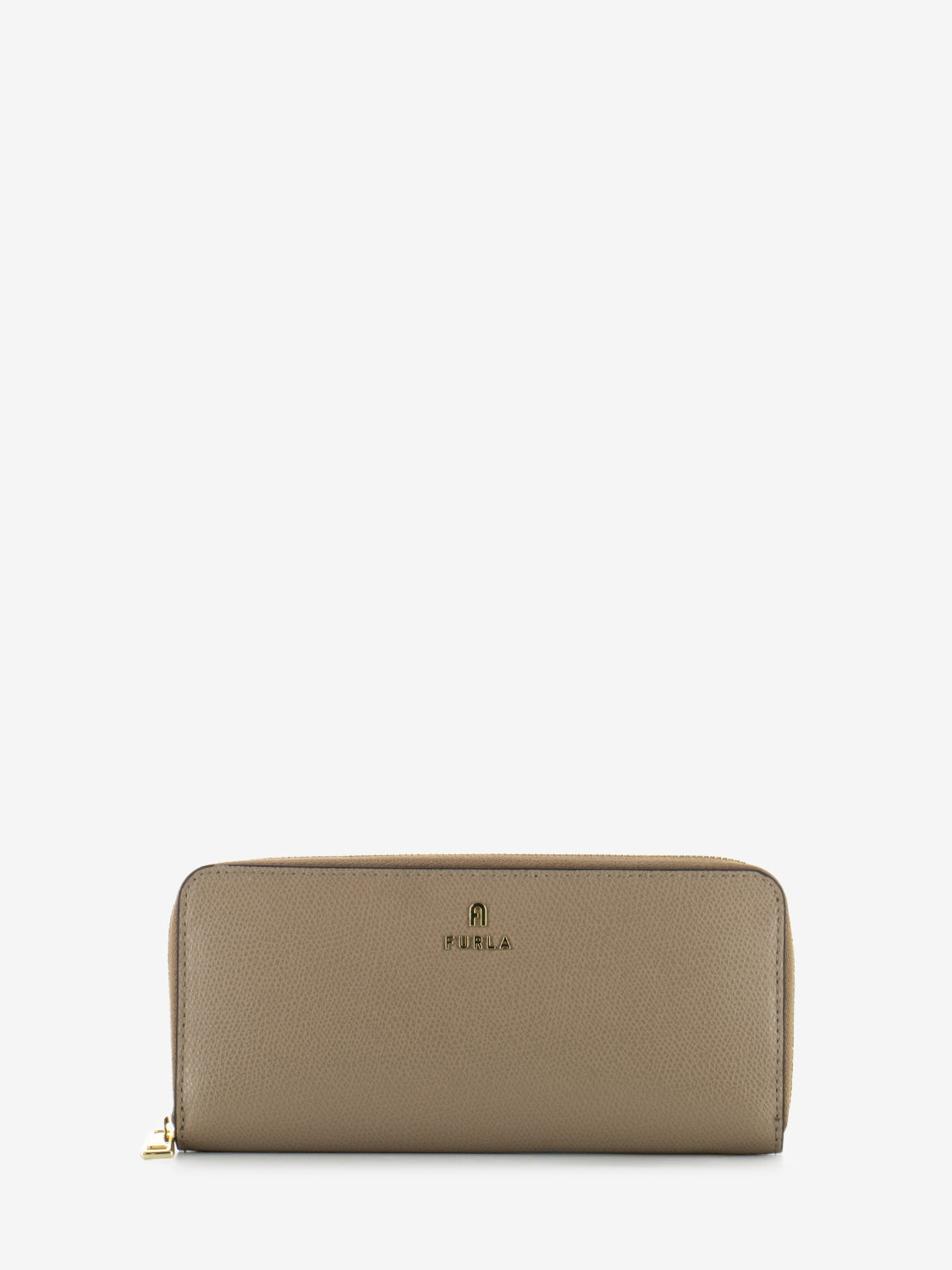 Camelia L zip around slim greige