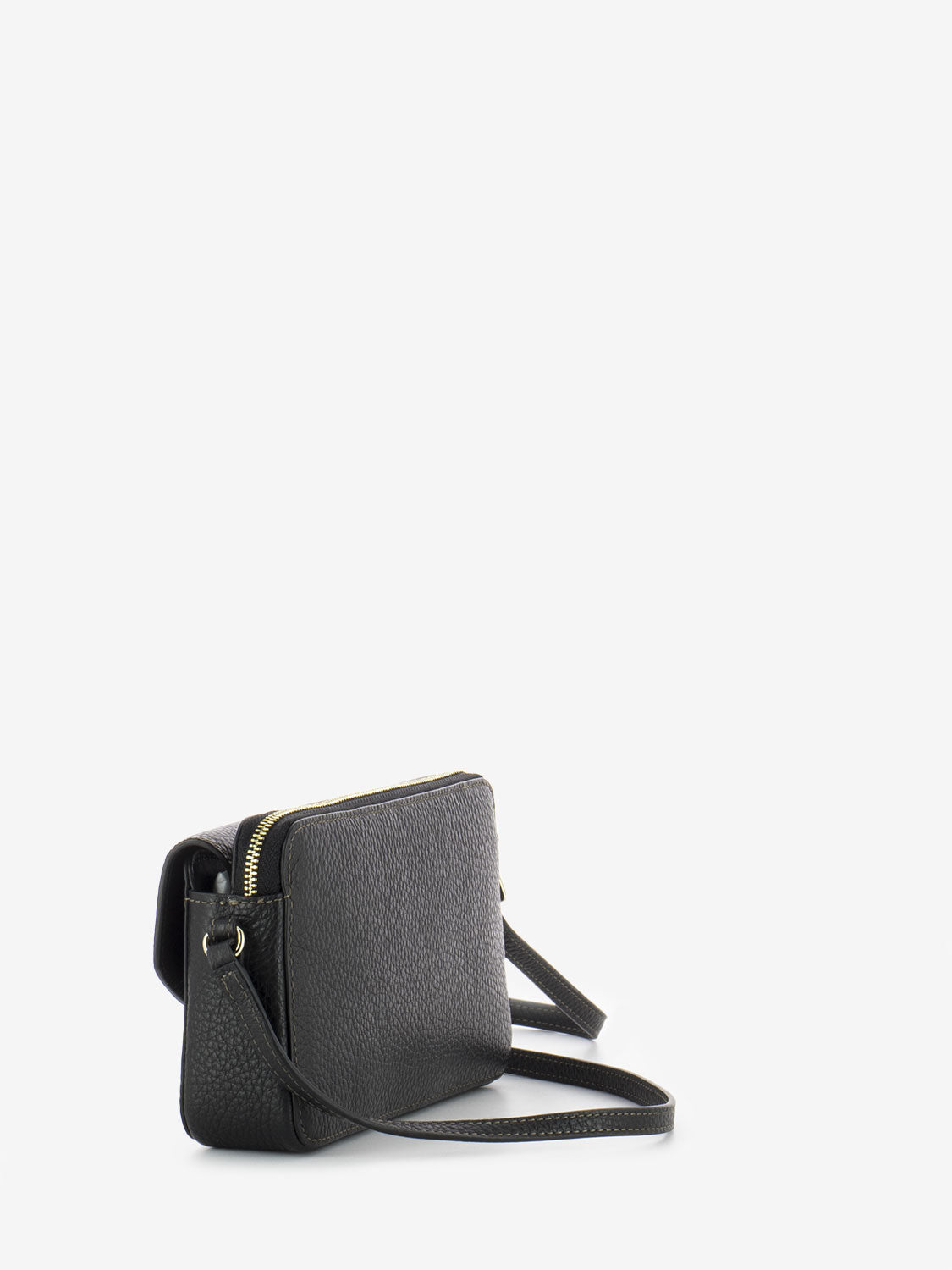 Black leather mini bag