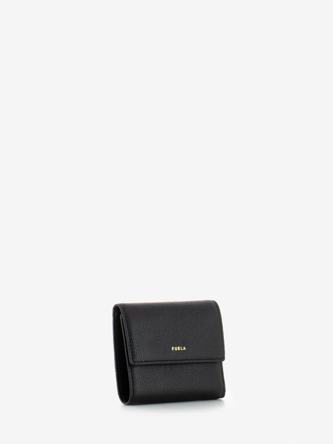 Compact Goccia M Wallet in Chocolate Leather