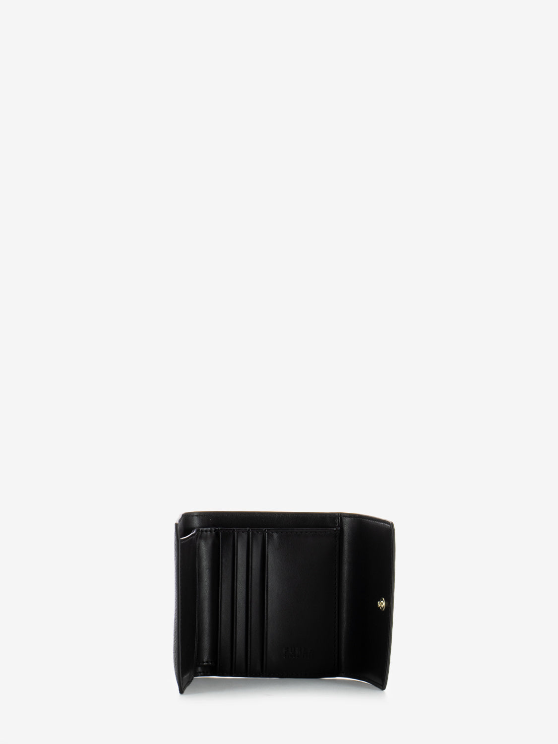 Compact Goccia M Wallet in Chocolate Leather