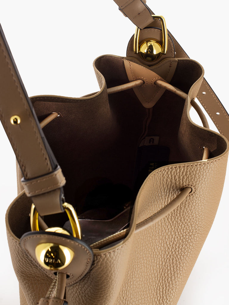 FURLA - Sfera S bucket bag deserto