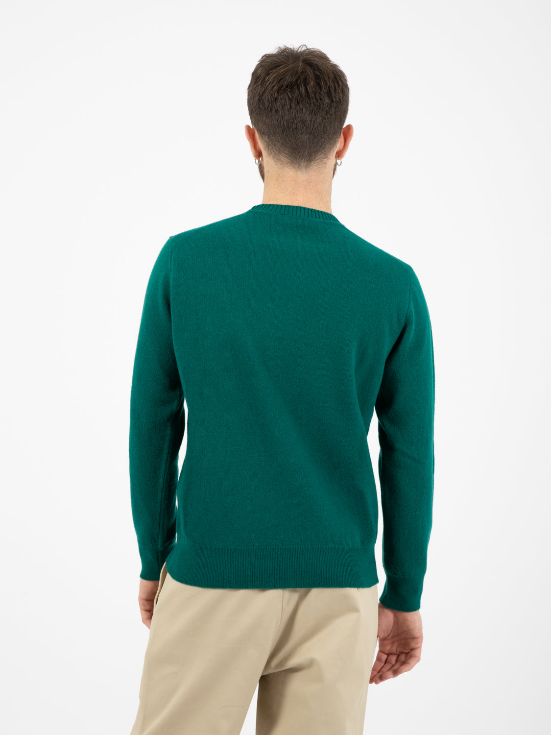 Arnold Crewneck Sweater with Green Embroidery