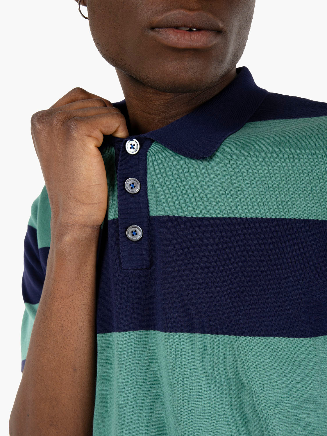 Polo Gilbert righe blu / verde