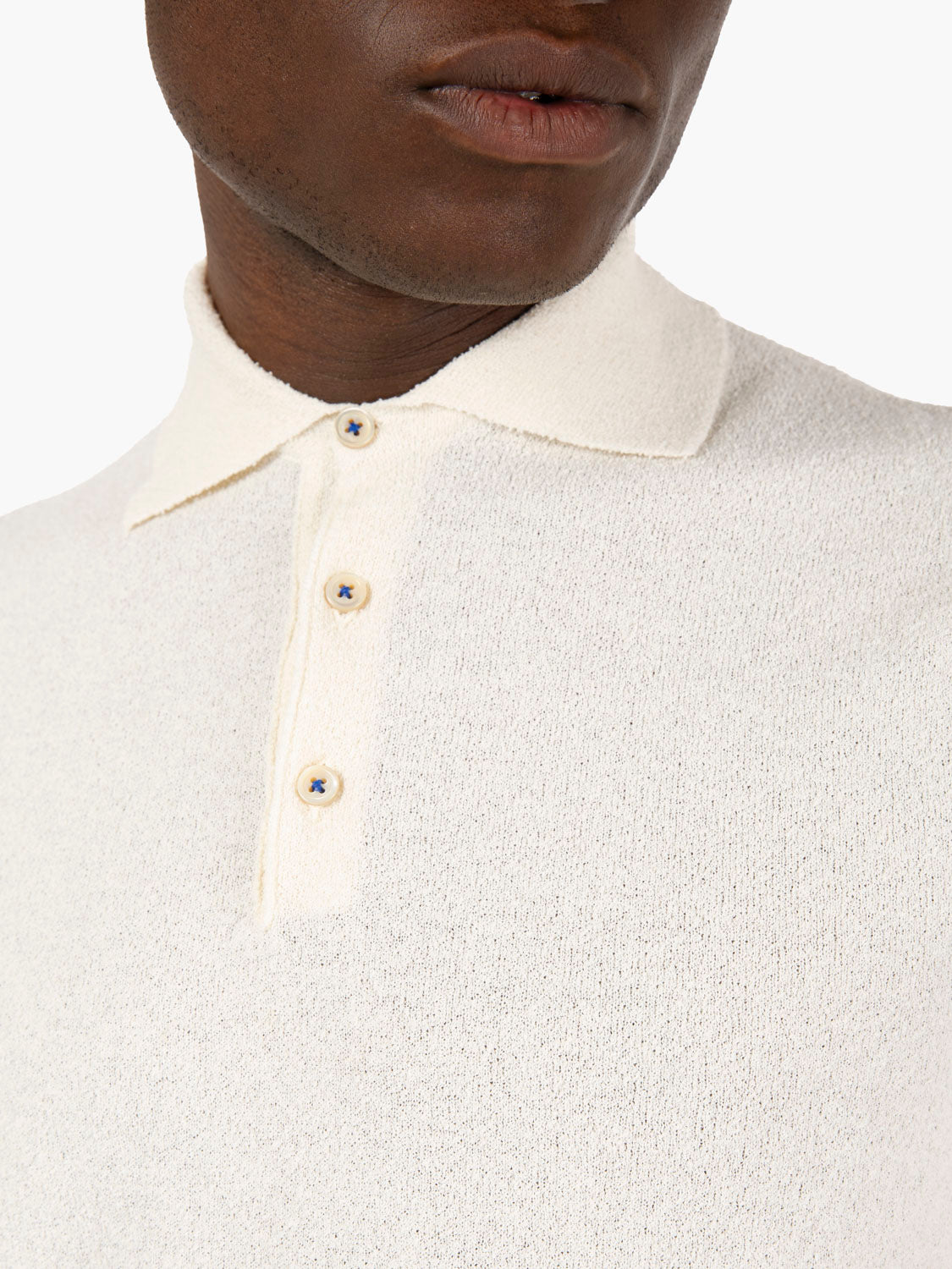 Polo spugna James bianco