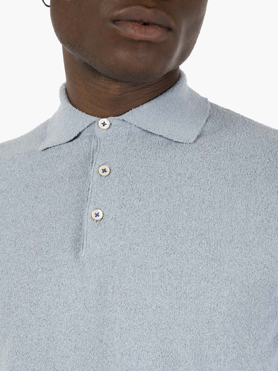 James Dusty Grey Terry Polo