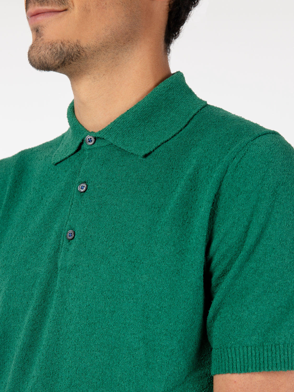 Polo spugna James verde prato