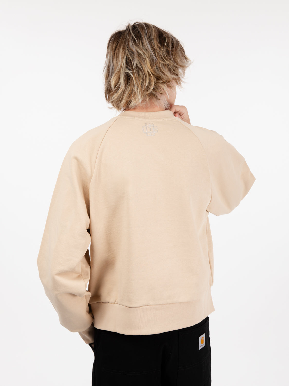 Crewneck sweater raglan sand